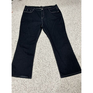 Womans Chic Denim Designed To Fit Midrise Boot Leg Blue Jeans 22 S